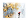 Wallity DEV6 Conjunto de Pinturas Decorativas en Lienzo (2 Piezas)